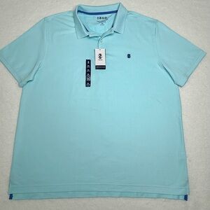 Izod Men's Aqua Polo Shirt XXL NWT